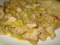 petto di pollo e porro