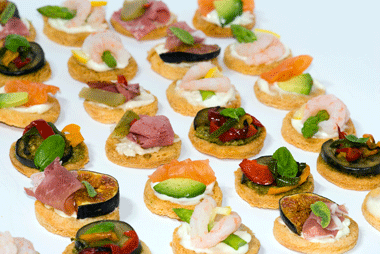 crostini e canape