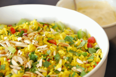 Insalata di riso allo zafferano