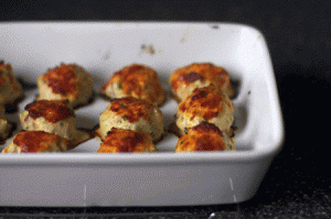 polpette pollo e prosciutto
