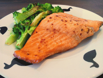 salmone verdure