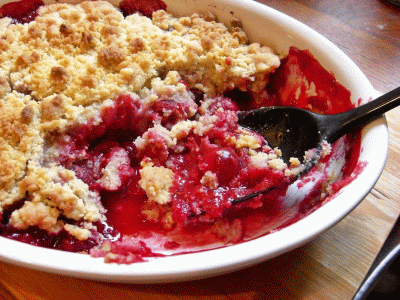 Crumble alle ciliegie