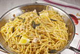 spaghetti limone acciughe