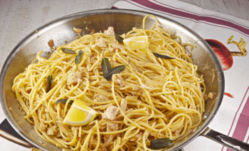 spaghetti limone acciughe