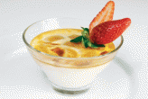 Crema inglese alle pesche