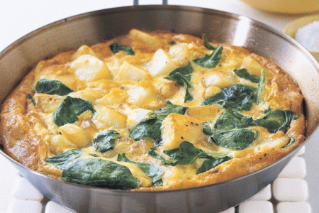 Frittata di patate e bietole