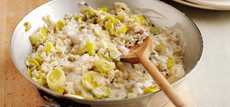 Risotto porri